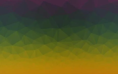 Dark Multicolor, Rainbow vector polygonal pattern. Stock Illustration