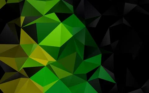 Dark Multicolor, Rainbow vector polygonal pattern. イラスト素材