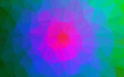 Dark Multicolor, Rainbow vector polygonal pattern. イラスト素材