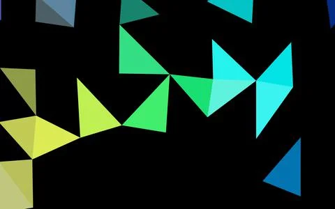 Dark Multicolor, Rainbow vector polygonal pattern. イラスト素材