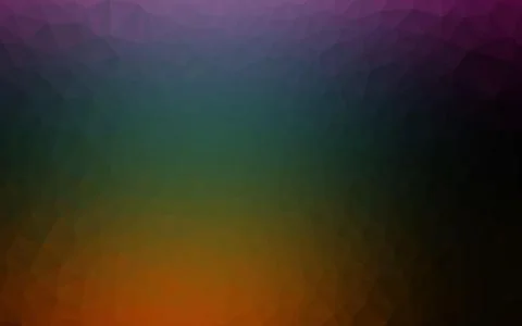 Dark Multicolor, Rainbow vector shining triangular background. 스톡 일러스트