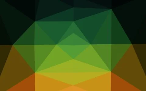 Dark Multicolor, Rainbow vector shining triangular pattern. 스톡 일러스트