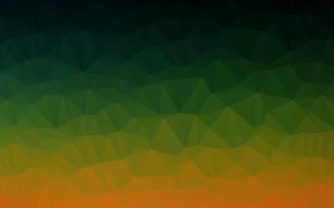 Dark Multicolor, Rainbow vector shining triangular background. Stockillustratie