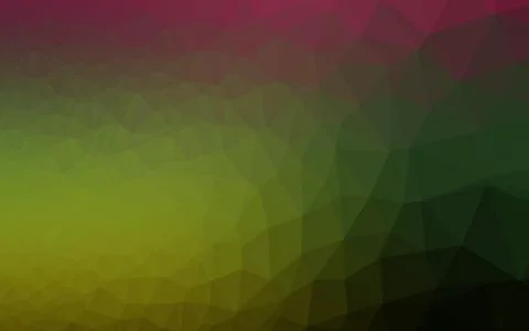 Dark Multicolor, Rainbow vector shining triangular pattern. Illustrazione stock