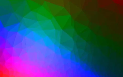 Dark Multicolor, Rainbow vector shining triangular pattern. 库存插图