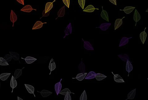 Dark Multicolor, Rainbow vector sketch pattern. Illustrazione stock