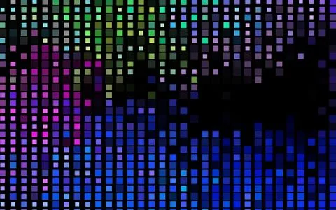 Dark Multicolor, Rainbow vector template with crystals, rectangles. Illustrazione stock