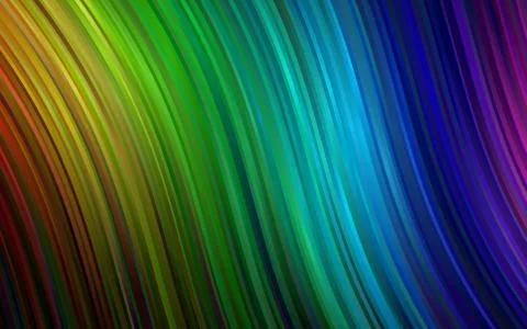 Dark Multicolor, Rainbow vector template with bubble shapes. 스톡 일러스트