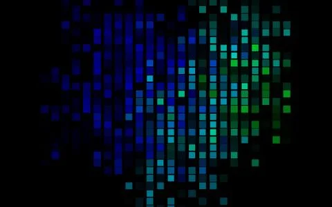 Dark Multicolor, Rainbow vector template with crystals, rectangles. Illustrazione stock