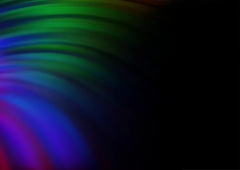 Dark Multicolor, Rainbow vector template with lava shapes. Stock Illustration