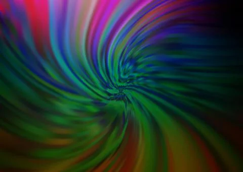 Dark Multicolor, Rainbow vector template with bubble shapes. 스톡 일러스트
