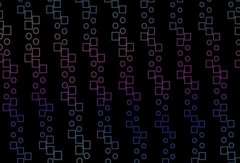 Dark Multicolor, Rainbow vector template with square style. Stock Illustration
