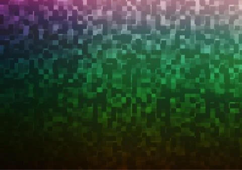 Dark Multicolor, Rainbow vector texture in rectangular style. Stock Illustration