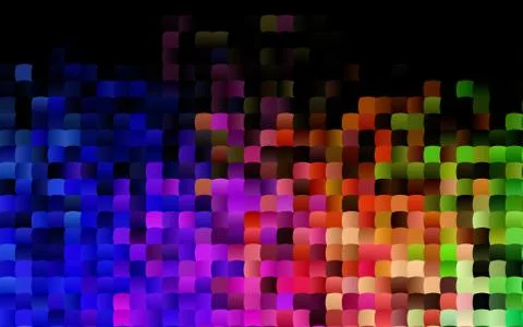 Dark Multicolor, Rainbow vector texture in rectangular style. Stock Illustration