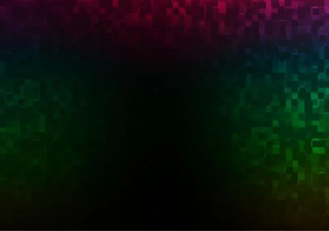 Dark Multicolor, Rainbow vector texture in rectangular style. Stock Illustration