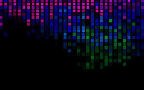 Dark Multicolor, Rainbow vector texture in rectangular style. Stock Illustration