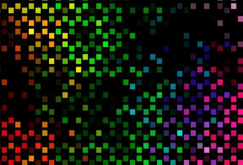 Dark Multicolor, Rainbow vector texture with rectangular style. Illustrazione stock