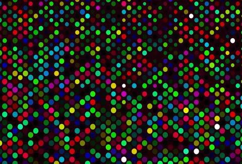 Dark Multicolor, Rainbow vector texture with disks. Stock Illustration