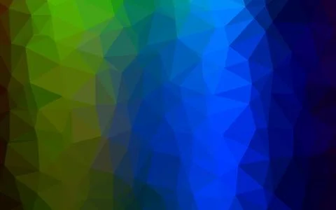 Dark Multicolor, Rainbow vector triangle mosaic texture. 库存插图