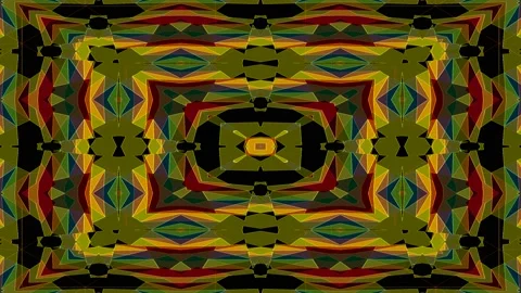 Dark Multicolor Techno Geometric Pattern Motion Loop Stock Footage 197490222