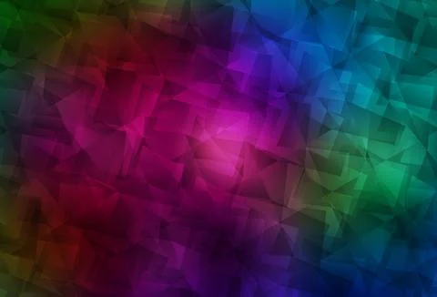 Dark Multicolor vector abstract mosaic backdrop. Stock-Illustration
