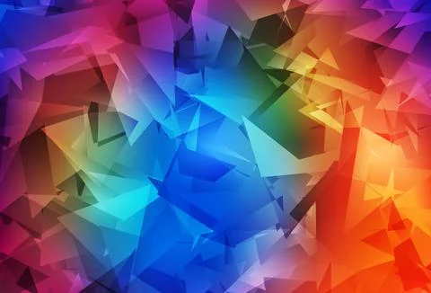 Dark Multicolor vector abstract polygonal background. Stock Illustration