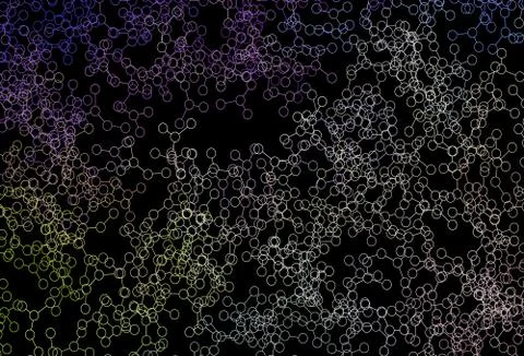 Dark Multicolor vector backdrop with artificial intelligence data. イラスト素材