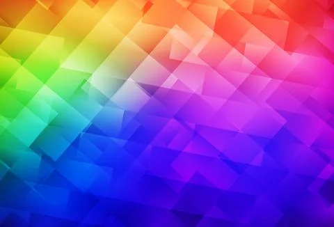 Dark Multicolor vector backdrop with rhombus. Stock Illustration