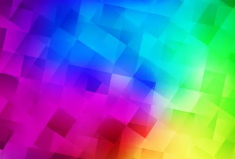 Dark Multicolor vector backdrop with rhombus. Stock Illustration