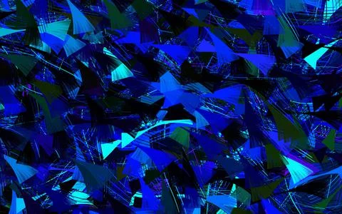 Dark Multicolor vector background with abstract shapes. Stock Illustration