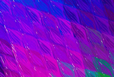 Dark Multicolor vector background with curved lines. Stock Illustration