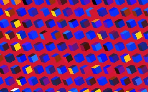 Dark Multicolor vector background with rectangles. Stock Illustration