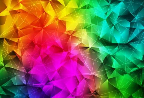 Dark Multicolor vector background with triangles. Stock Illustration