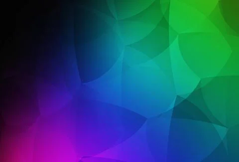 Dark Multicolor vector background with triangles. Stock Illustration
