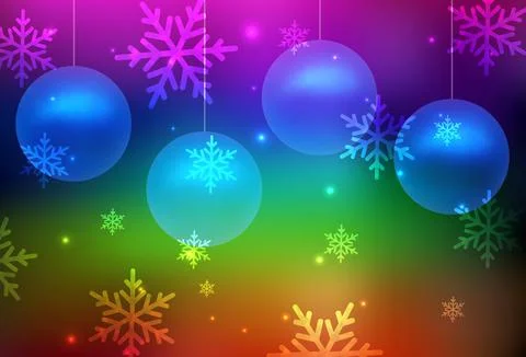Dark Multicolor vector background in Xmas style. Stock-Illustration