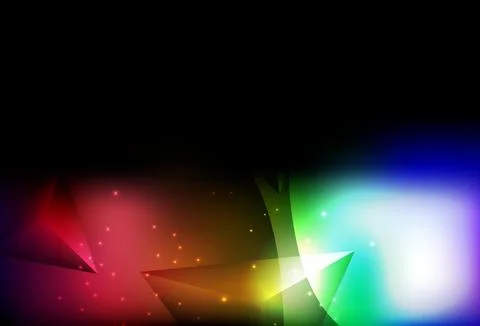 Dark Multicolor vector Design with connection of dots and lines on colorful b Illustrazione stock