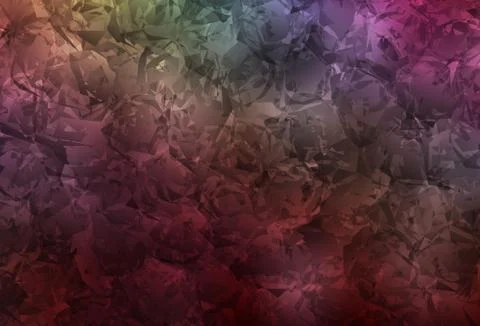 Dark Multicolor vector doodle pattern with roses, flowers. Illustrazione stock