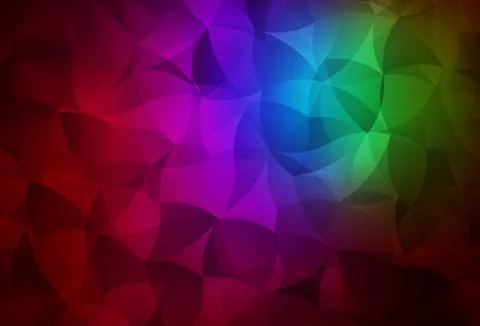 Dark Multicolor vector gradient triangles texture. Stockillustratie