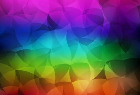 Dark Multicolor vector gradient triangles pattern. 스톡 일러스트