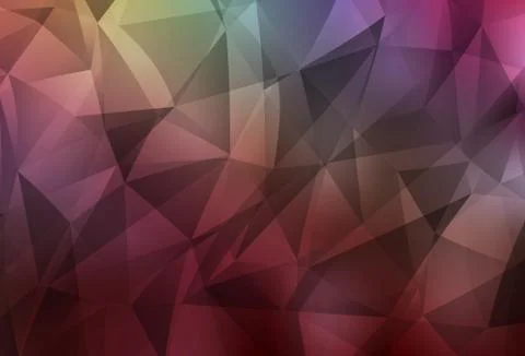 Dark Multicolor vector gradient triangles texture. Stockillustratie