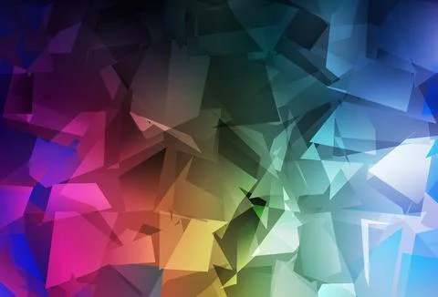 Dark Multicolor vector gradient triangles texture. Stockillustratie
