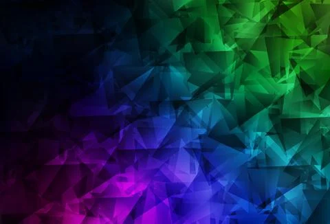 Dark Multicolor vector gradient triangles texture. Stockillustratie