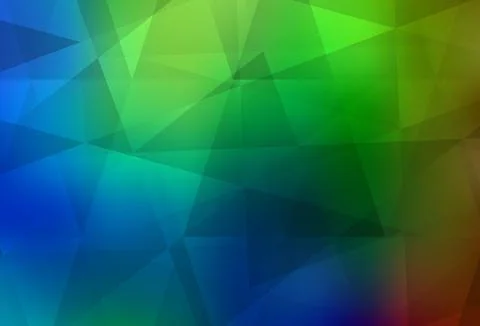 Dark Multicolor vector gradient triangles pattern. Illustrazione stock