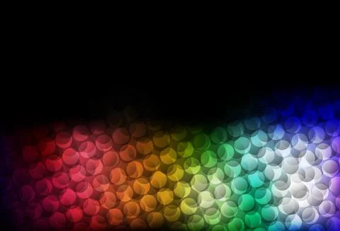 Dark Multicolor vector layout with circle shapes. Illustrazione stock
