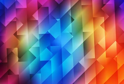 Dark Multicolor vector layout with lines, rectangles. Stock Illustration