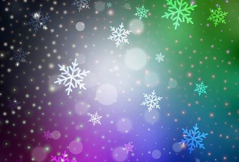 Dark Multicolor vector layout in New Year style. Stock Illustration