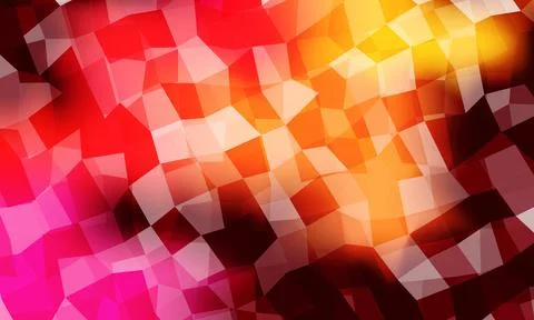 Dark Multicolor vector mosaic pattern. Stock Illustration