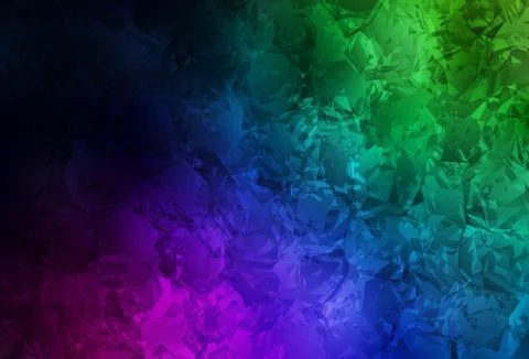 Dark Multicolor vector natural pattern with roses, flowers. Stock Illustration