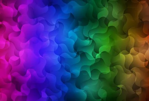 Dark Multicolor vector pattern with lines. イラスト素材