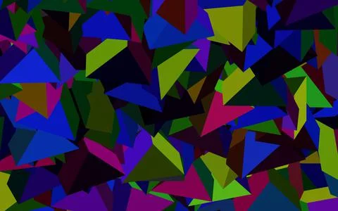 Dark Multicolor vector pattern with polygonal style. 스톡 일러스트